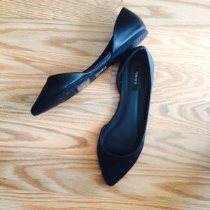 Pointed Black Flats from F21
