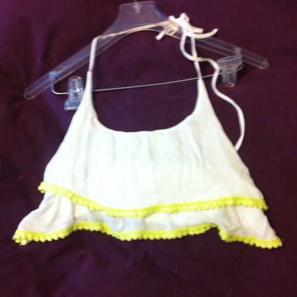PacSun la hearts halter crop top
