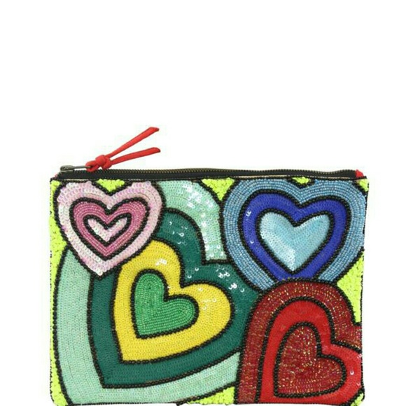 Sequin and beaded crossbody/clutch