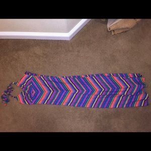 Bright tribal maxi dress