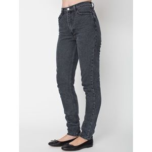 American apparel petite high waist jeans