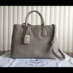 PRADA Vitello Daino Shopping Tote