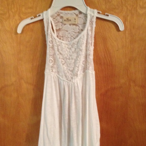 High low tank top with open back
