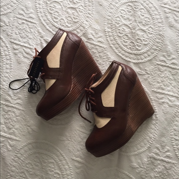 Forever21 Platform Oxford Wedges