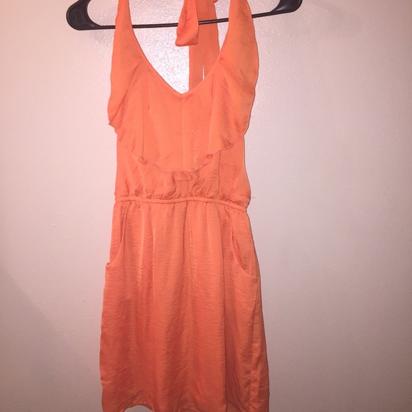 Orange summer dress