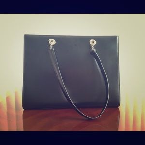 Cartier Black Leather Shoulder Bag
