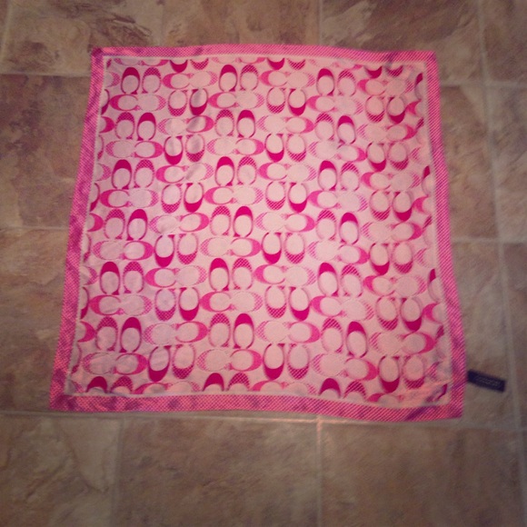 Pink, Silk Coach scarf