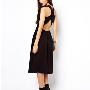 ASOS Midi Sun Dress With Wrap Back