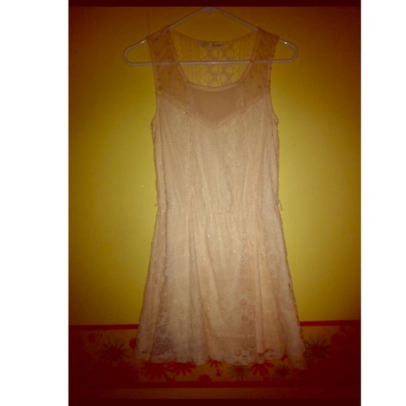Rewind Dresses & Skirts - Cream Lace Dress
