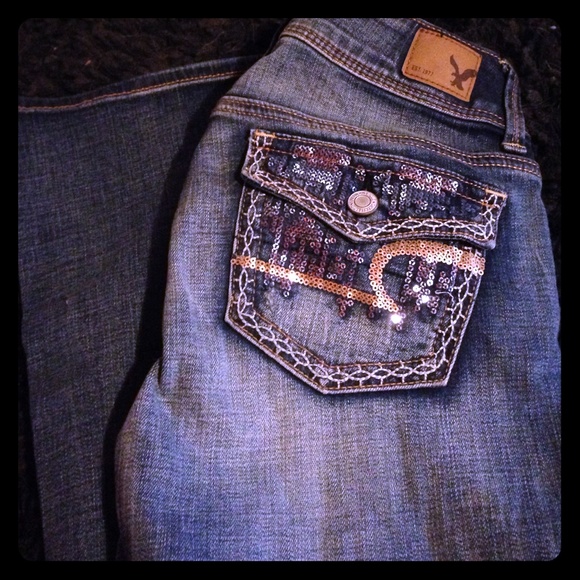Size 0R AE Sparkle Jeans 💎