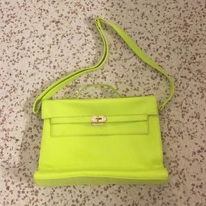 Neon green small bag