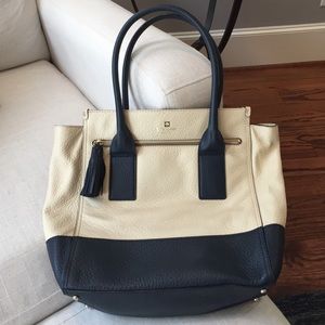 Kate Spade navy and cream purse