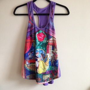 (S/M) Beauty and the Beast Disney Tank Top
