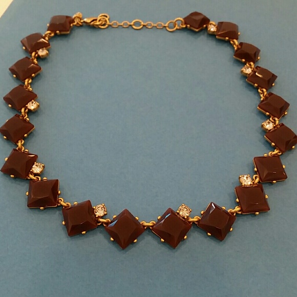 J. Crew maroon necklace
