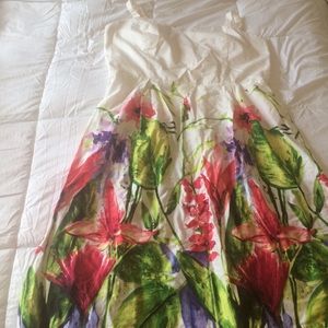 White and floral Sundress