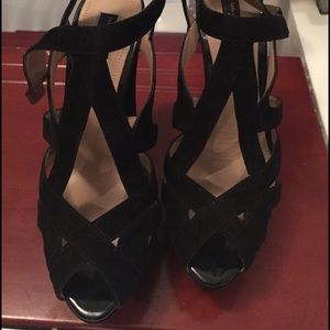 Zara black high heels