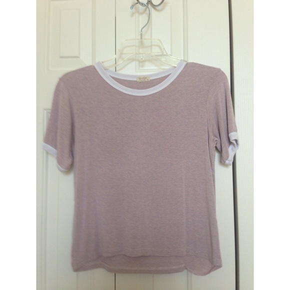 Pink Striped Brandy Melville Nadine Top