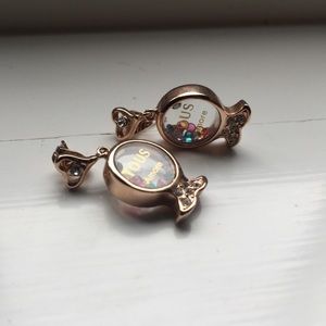 TOUS Swarovski Crystal Fish Earrings