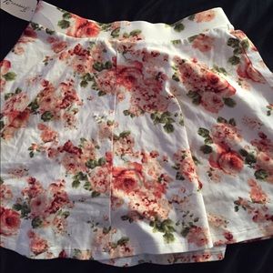 Floral skater skirt