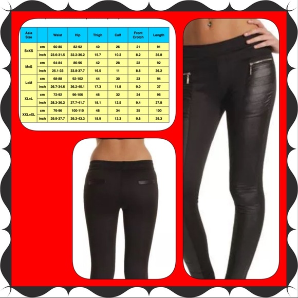 🎉HP 9/27🎉NWT Black Faux Leather Pant XL & XXL - Picture 2 of 2