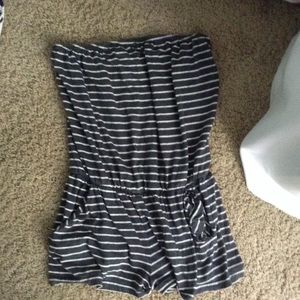 Striped Cotton Romper