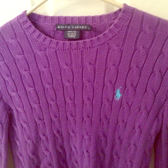 💥REDUCED PRICE💥Purple Ralph Lauren Sweater