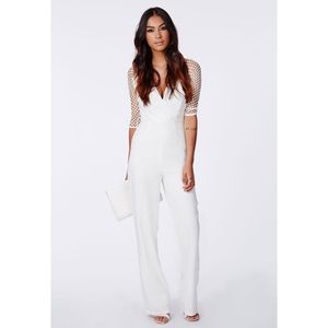 MISSGUIDED WHITE ROMPER