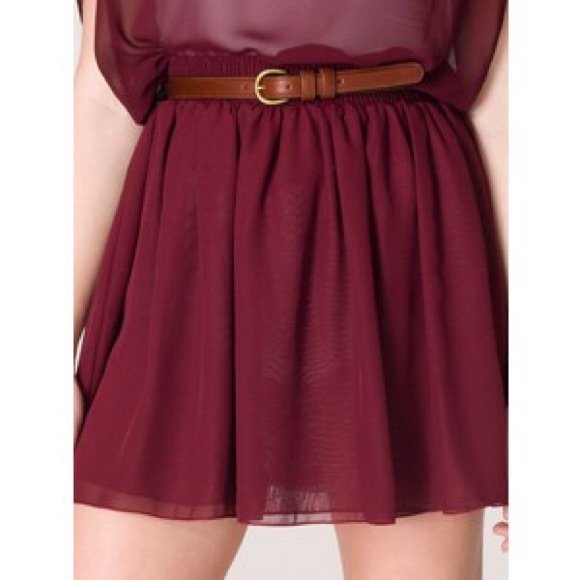 American Apparel Double Layer Chiffon Skirt