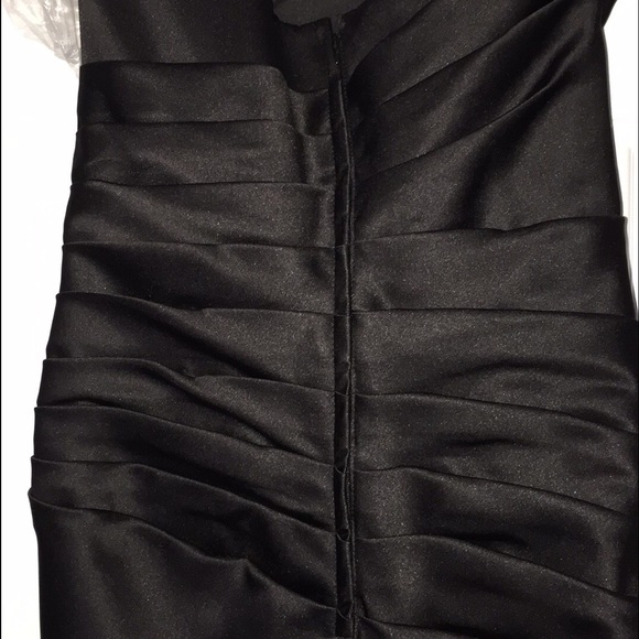 Black davids bridal bridesmaid dress. - Picture 3 of 4