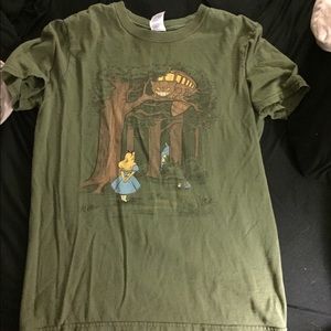 Alice in wonderland my neighbors Totoro tshirt