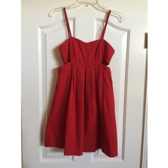 Attention grabbing candy apple red dress!