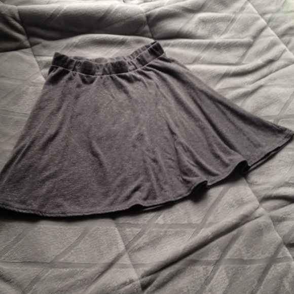 Gray Skater Skirt