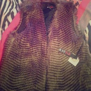 Just Fab Faux Fur Vest