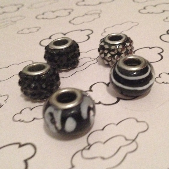 Black And Gray Charms