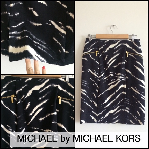 Michael by Michael Kors Print Pencil Skirt Size 8