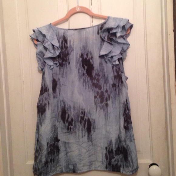 Banana Republic blue and and black printed shirt - Picture 3 of 3