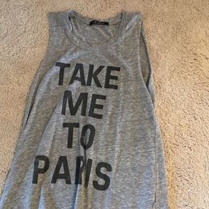 Take me to Paris tank top