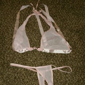 Sheer bra n panties