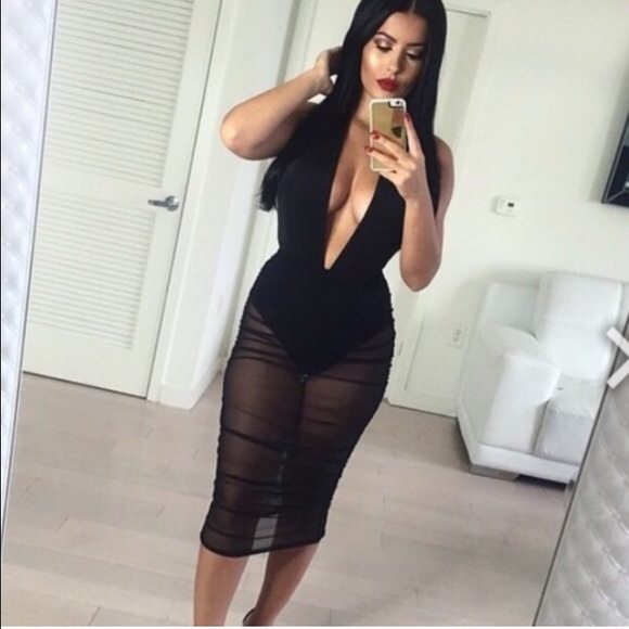 Sheer midi skirt - Picture 3 of 3