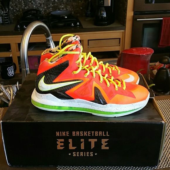 Nike Shoes - Nike Basketball Lebron 10 "Total Crimson"