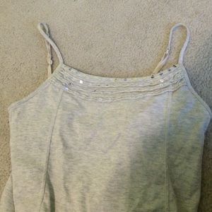 Grey sequined camisole