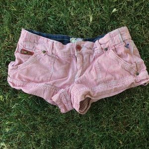American Eagle Red Stripped Shorts