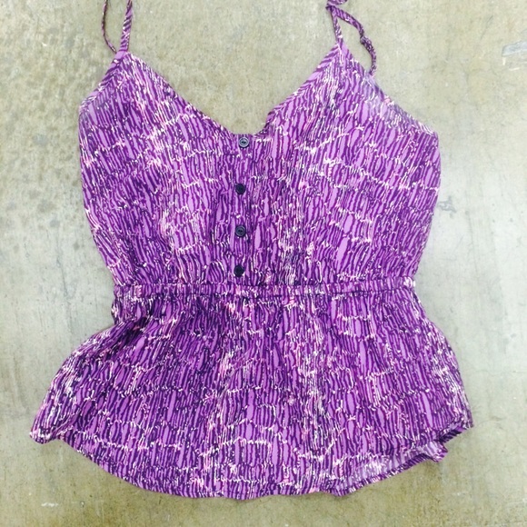 Purple Button Tank