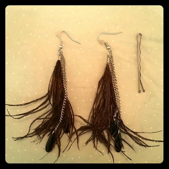 Feather earrings