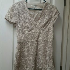 Lined tailored lace top