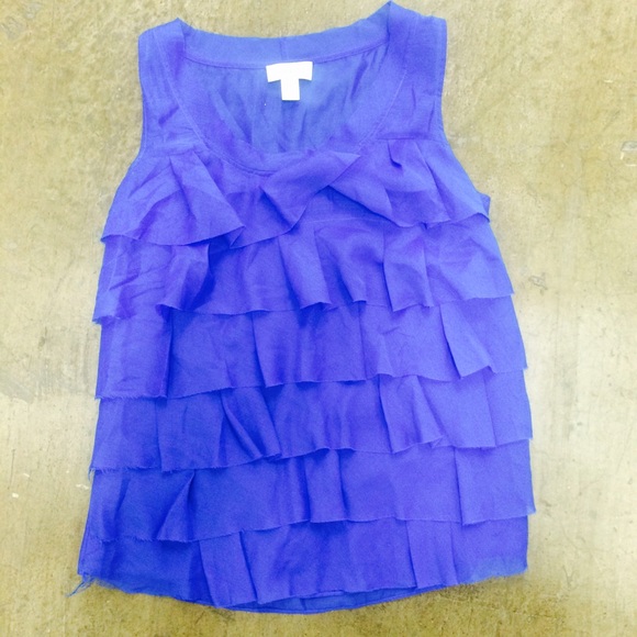 Ann Taylor Ruffle Tank