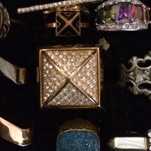 Michael Kors gold Pyramid ring