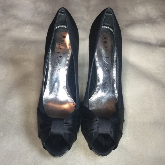 Black Open Toe Pumps