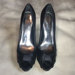 Black Open Toe Pumps