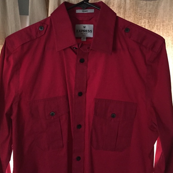 Express Fitted Dress Shirt